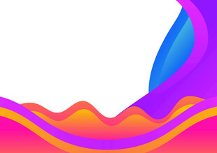 绚丽多彩抽象波浪图案