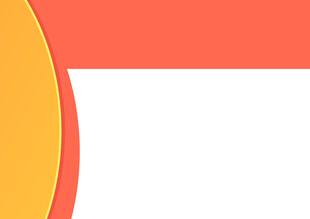 橙黄白三色拼接几何图形