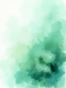 淡绿色水彩抽象背景画面
