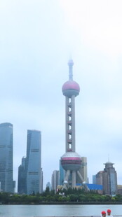 上海外滩东方明珠城市景观