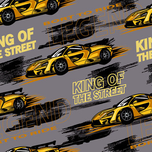 街头赛车图案背景设计