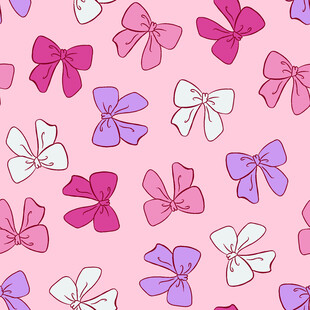 粉色蝴蝶结图案背景