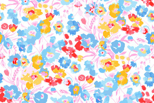 多彩花卉图案背景