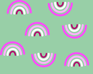 粉紫彩虹图案背景
