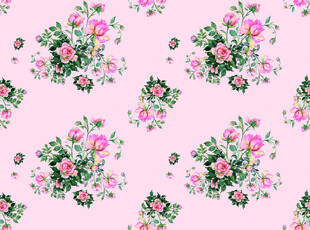 粉色花卉图案背景