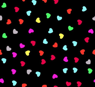 彩色爱心图案背景