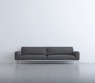 简约灰色双人沙发