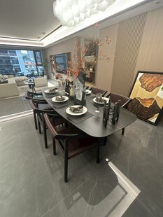 现代中式风格餐厅室内场景