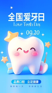 全国爱牙日海报
