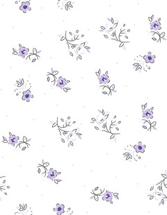 数码印花紫色小花无缝图案背景