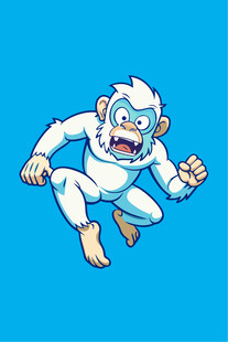 愤怒猴子空中跃起