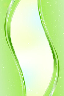 清新绿色波浪背景图