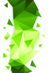 绿色几何三角抽象背景图