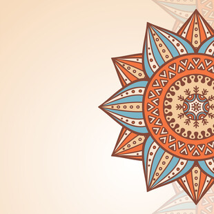 曼陀罗风格精美装饰图案