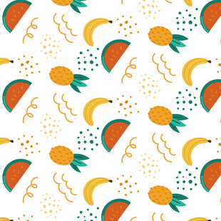 水果图案无缝背景图
