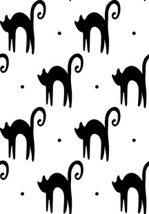 黑猫图案背景图