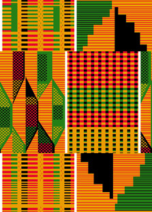 非洲风格几何图案织物