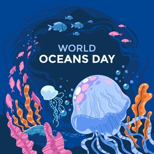 世界海洋日海底梦幻景象
