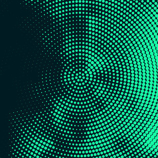 渐变绿点抽象科技背景图