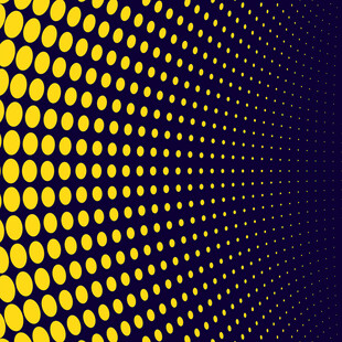 渐变黄蓝半色调点状背景