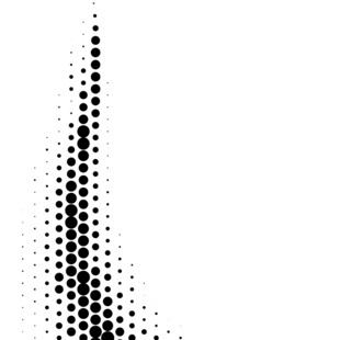 半色调点状渐变图案