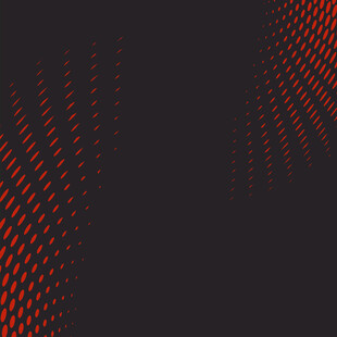 黑色背景上的红色线条图案