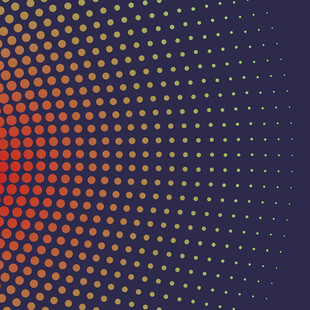 渐变点状抽象背景图案