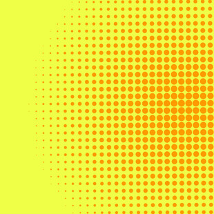 渐变黄色半色调背景图案