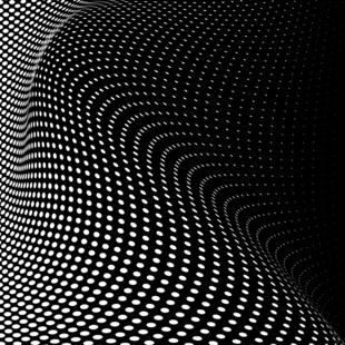 黑白点状波浪抽象背景图