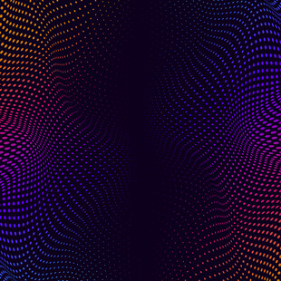 炫彩波点渐变抽象背景图