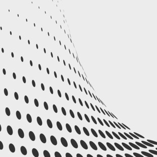 黑白波点抽象几何图案