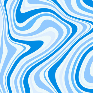 蓝白渐变流动波纹图案