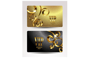 奢华金银VIP会员卡