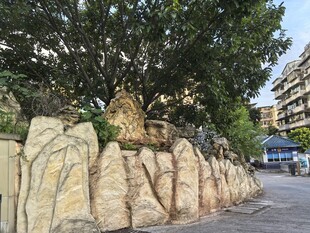 仿石景观墙 营造自然氛围