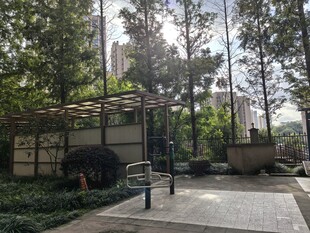 户外小区健身器材场景