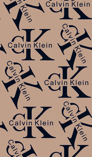 卡通人物与字母K重复图案