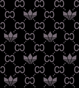 黑色阿迪达斯经典图案背景
