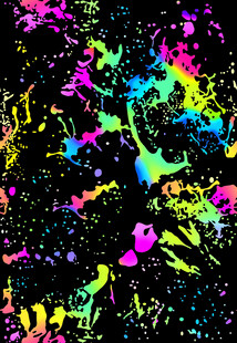 多彩泼墨艺术背景图