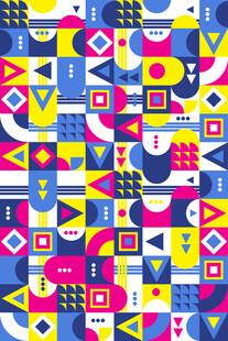 多彩几何图案装饰元素