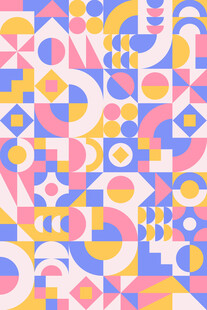 多彩几何图案背景