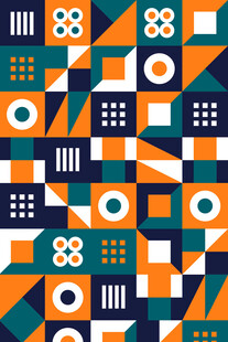 几何图案拼接背景图