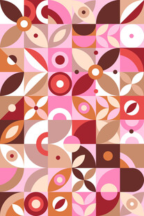 多彩几何抽象图案背景