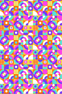 多彩几何图案背景纹理