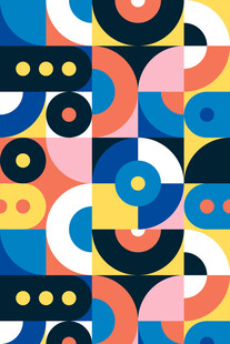 几何图案抽象艺术背景图