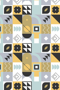 几何图案拼接装饰背景图