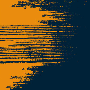 橙蓝渐变抽象线条背景图