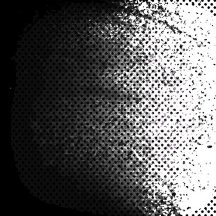 黑白网点纹理背景图