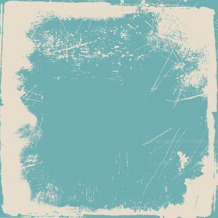 蓝绿复古风边框纹理背景