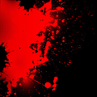 红色泼墨抽象背景图