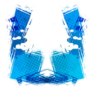 蓝色抽象图案背景元素